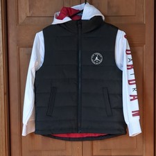 NWT Jordan Air Boys Hooded Full Zip Padded Jacket Black 8-10 YRS 128-132 CM