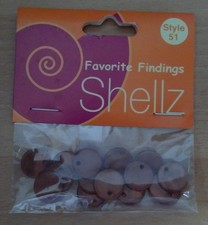 Pailletten Shellz Nr.51 / Pailetten Kn&ouml;pfe Perlen Aufn&auml;hen Basteln Verzieren