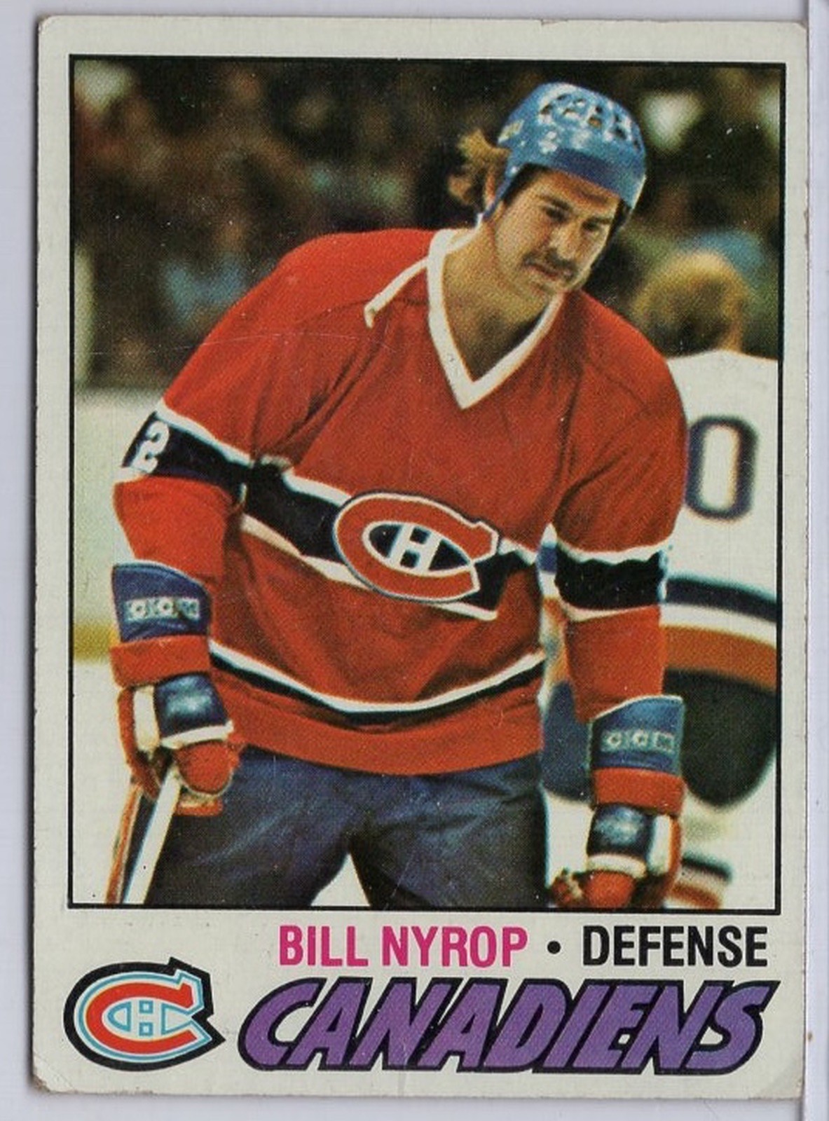 1977-78 Topps #91 Bill Nyrop in EX Condition Canadiens