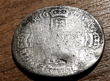 WILLIAM III SILVER SIXPENCE 1696