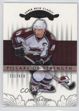 2003 Upper Deck Classic Portraits Pillars of Strength 231/650 Joe Sakic HOF 0a6