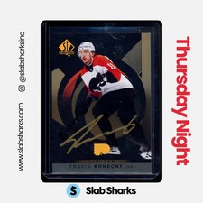 2024 UPPER DECK SP AUTHENTIC #32 TRAVIS KONECNY AUTO MYSTERY BLACK SSP