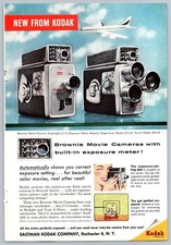 Kodak Brownie Movie Cameras 1958 Vintage Magazine Print Ad Color