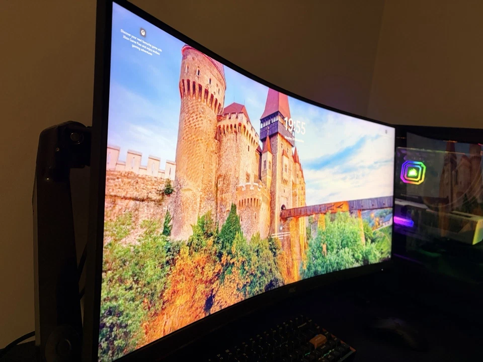 AOC Monitor  CU34G2/BK Monitor Gaming Curvo da 34", WQHD 3440 x 1440 - Immagine 2 di 3