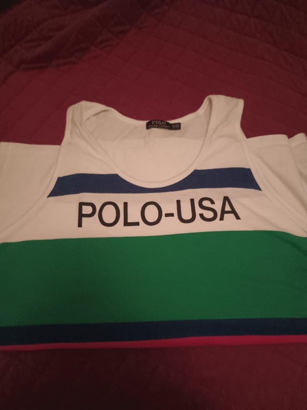 Polo Ralph Lauren Men's 2XL Tank Top USA Colorblock Casual Beach