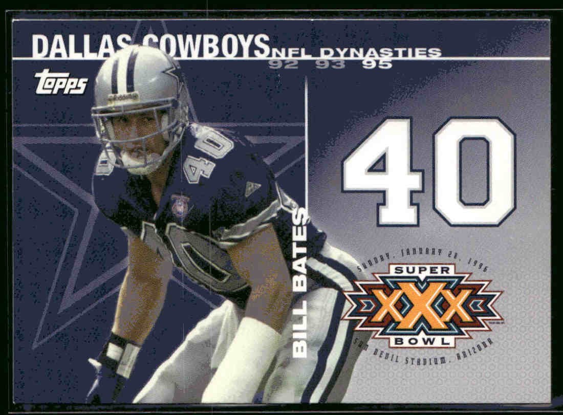 2008 Topps NFL Dynasties Tribute Bill Bates #DYN-BB Dallas Cowboys