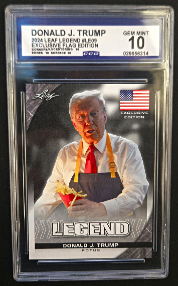 Leaf 2024 Leaf Legend Donald J. Trump Exclusive Flag Edition #LE-09 CGC ...