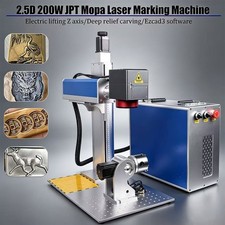 2.5D 200W JPT Mopa M7 Fiber Laser Marking Machine Deep Relief Engraving EZCAD3