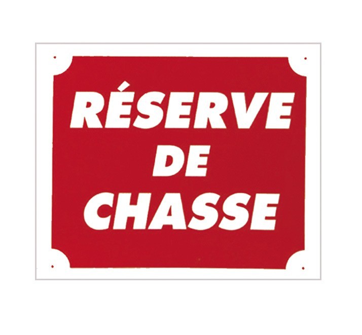 Panneau RE'SERVE DE CHASSE re'sistant aux UV - Lot de 10 pancartes pour se'curiser vos bois