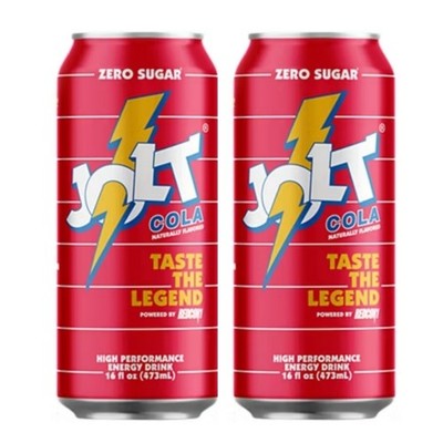 2x Jolt Cola Energy Drink 16oz Cans - 2025 Revival - Redcon | eBay