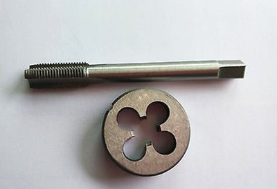 1pc   M12 X 1.25mm Plug Left Tap and 1pc M12 X 1.25mm Left Die Threading Tool #j