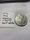 1942 Walking Liberty Half Dollar 50c Coin - Philadelphia - 90% Silver - #17C