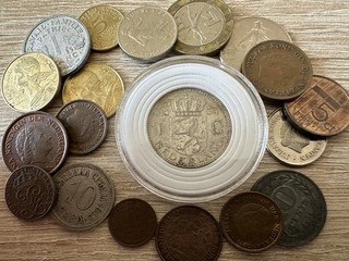 ‼️Niederlande 1 Gulden 1964 Juliana Wappen Silber 0.720 Münzen Sammlung‼️