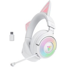 Razer Kraken Kitty V3 Pro White Wireless RGB Headset Cat Ears RZ04-05170400-R3M1