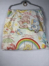 Vtg Care Bears Twin Sheet Set Flat  Fitted, Pillowcase Sears Roebuck