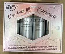 Kenra On The Go Essentials Hair Set Travel Size Dry Spray Blow Dry Volume Travel