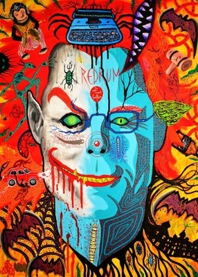 A4 Leinwand - Stephen King - Leinwandbild ca. 20x30cm - OHNE RAHMEN