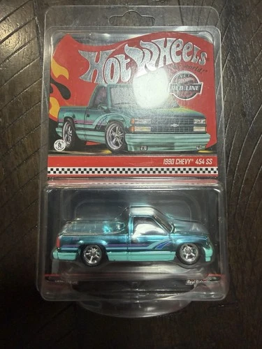 Hot Wheels 1990 Chevy 454 SS Red Line Club RLC Teal Real Riders