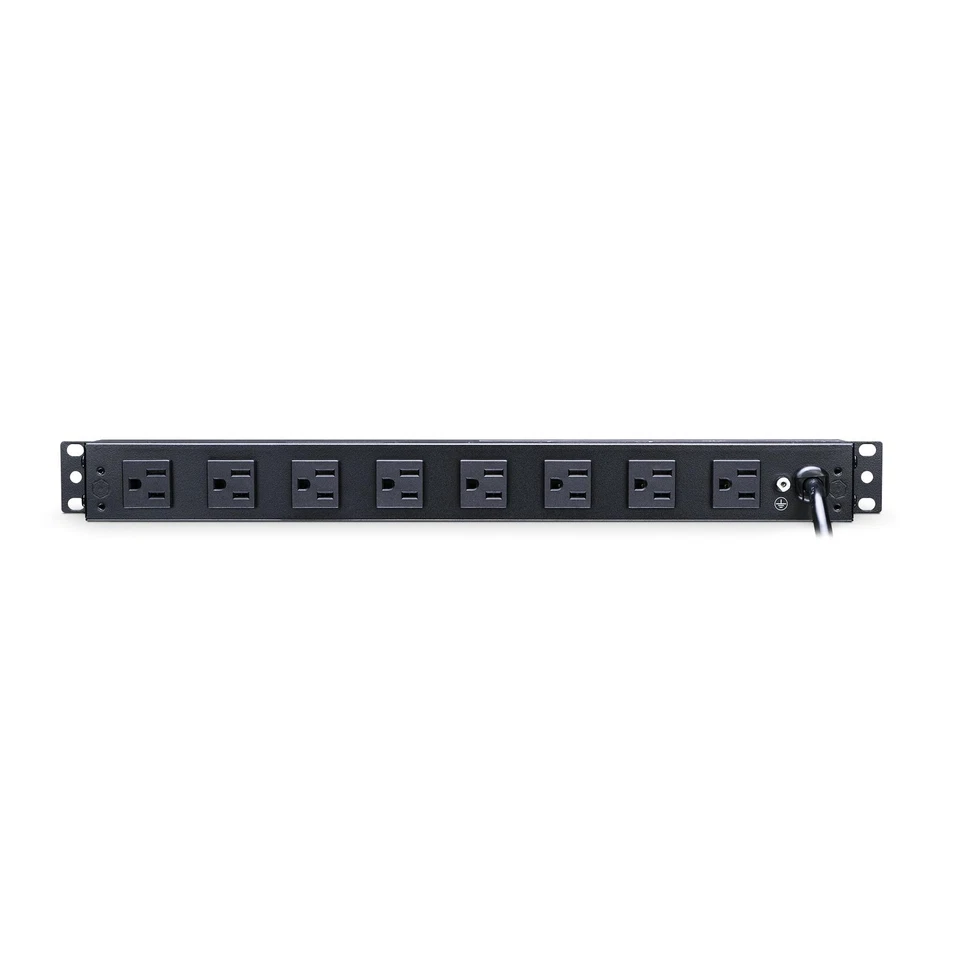 PDU15B2F8R Basic PDU, 100-125V, 15A (Derated to 12A), 10 Outlets, 1U Rackmount - Image 2 of 4