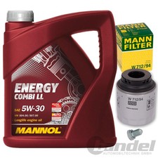 MANN ÖLFILTER FILTER+5W30 MANNOL ÖL 1.2+1.4 TSI TFSI POLO 6R PASSAT 3C GOLF 5