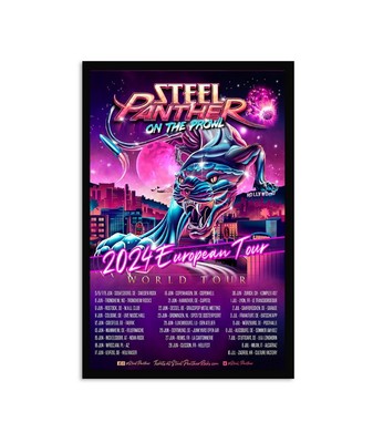 Steel Panther Tour On The Prowl 2024 Poster