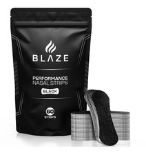Nasal Breathing Strips Extra Strength Snoring Sleep Athletic Black 60 Count