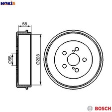 2x BRAKE DRUM 0 986 477 140 FOR TOYOTA 7A-FE 1.8L 1ZZ-FE 1.8L 4A-FE3ZZ-FE 1.6L