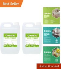 Eco-Conscious 10L White Vinegar - 2 x 5L for Sparkling Clean & Flavorful Cooking 1.30 per litre