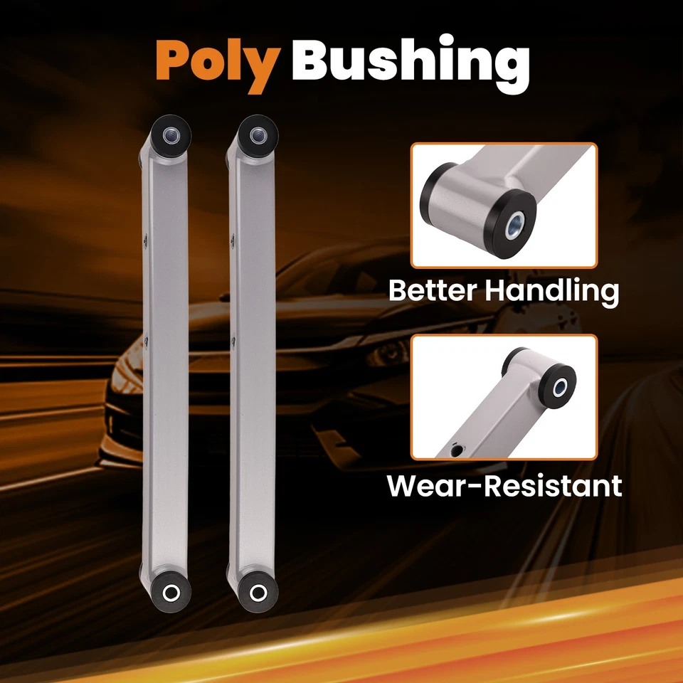 Brazos de control inferiores traseros con bujes de poliuretano para Buick Centurion 1971-1973 Foto 3 de 4