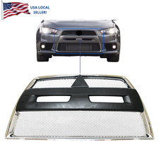 Fits 2008- 2015 Lancer Evolution Mr Gsr Front Bumper Grille Surround Insert Set