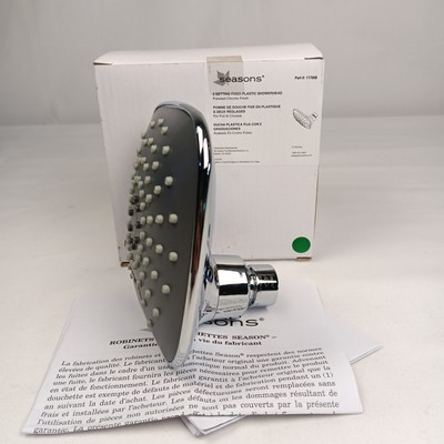 #ad Seasons Showerhead Polish Chrome Finish 2 Setting Adjustable Wide Spray Bath $11.95