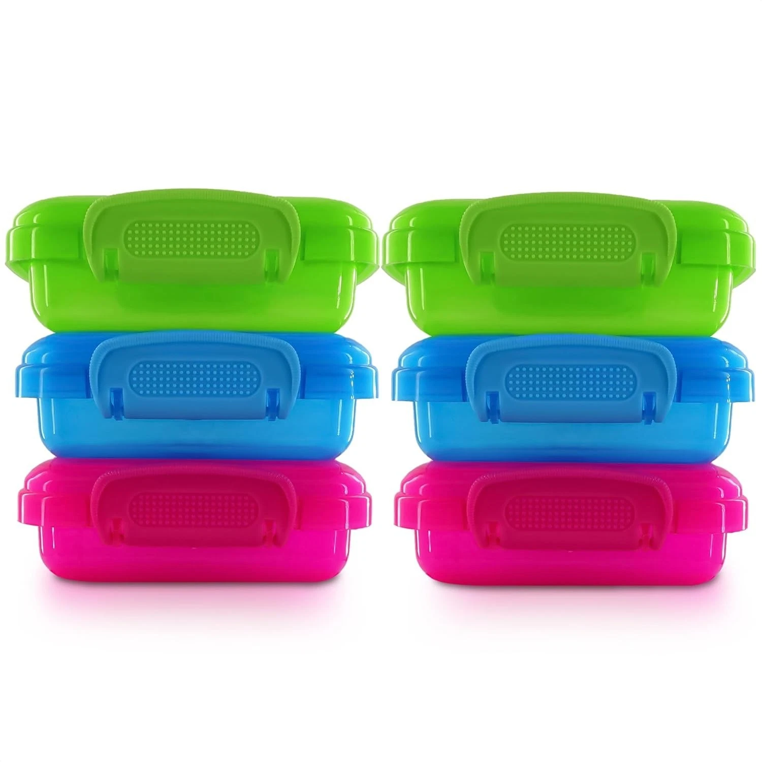 Multicolored Airtight Food Storage Containers 4.6 oz - 6 Pack - Color May Vary