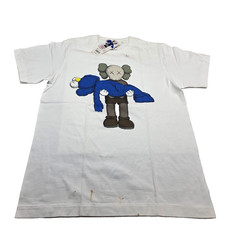 Uniqlo KAWS UT Sesame Street Shirt Men Small White NWT Stains