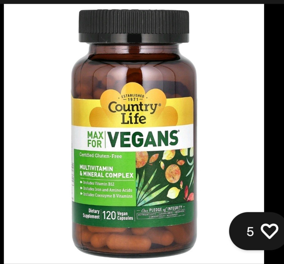 Max for Vegans, Multivitamin & Mineral Complex, 120 Vegan Capsules