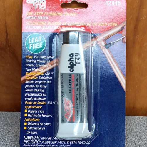 Alpha-Fry Lead-Free Plumbing Solder Lead Free Solder 1.25 fl oz MPN 42945