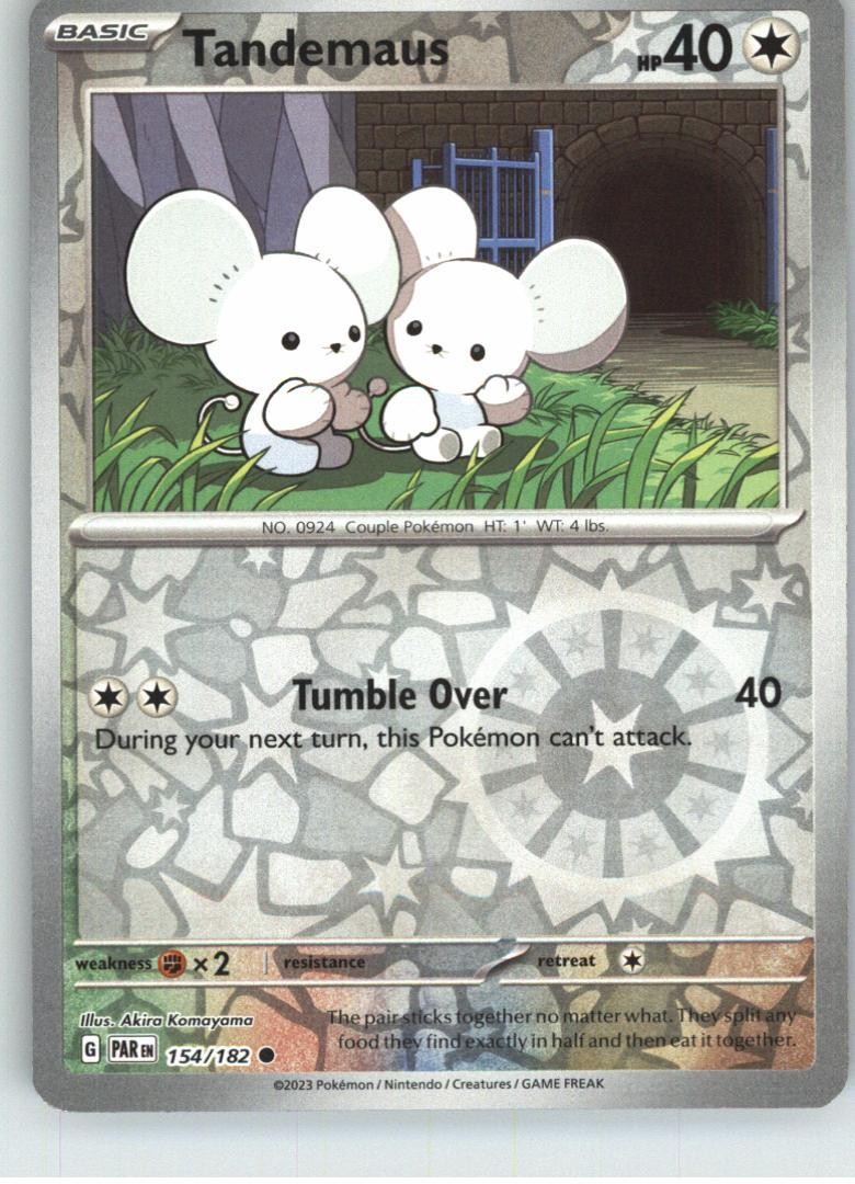 Tandemaus 154/182 Common Paradox Rift Pokemon Reverse Holo Near Mint