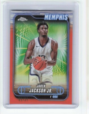 2024-25 Topps Chrome #173 Jaren Jackson Jr. Orange Refractor #/25