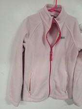 Columbia Girls Jacket Size 10/12 Full Zip Medium Light Pink