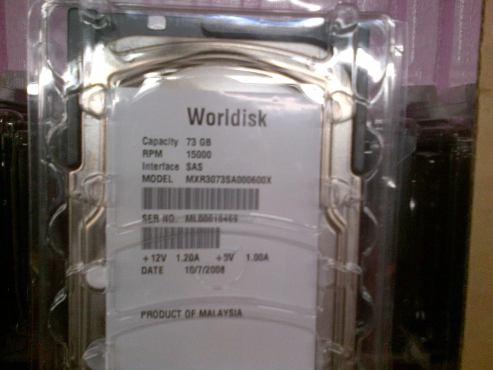 New Fujitsu World Disk 72GB 73GB 15K SAS 3.5" Hard Disk Drive HDD - Image 3 of 3