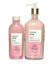 Bath  Body Works Rose Vanilla Body  Massage Oil w/ moisturizing Lotion