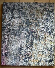 JAMES D. MANCINI, CHUNKY ABSTRACTION EXPRESSIONIST OIL CA CALIF MODERN MODERNISM