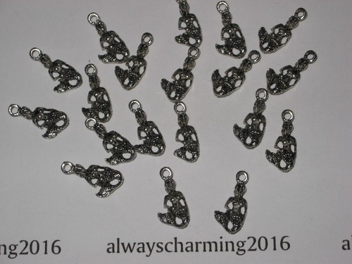 18 SILVER TBN "MERMAID" CHARMS FOR NECKLACE EARRING BRACELET JEWELRY - Picture 2 of 3