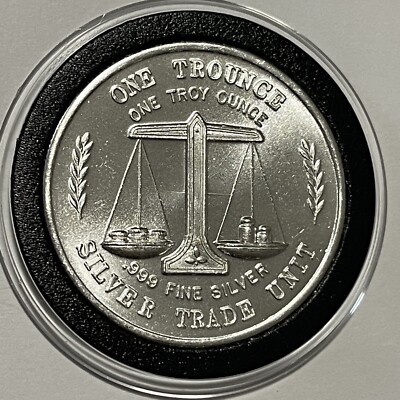 Crabtree Mint Divisible Vintage Rare Coin 1 Troy Oz .999 Fine