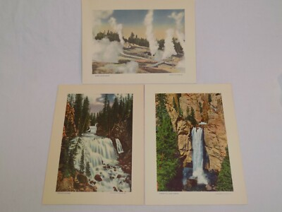 #ad Yellowstone National Park Vintage LOT Photograph Norris Geyser Basin Kepler Fall $39.99