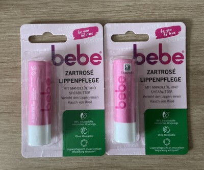 (10,00 /Einheit) Bebe Lippenpflege Zartrosé Mandelöl & Sheabutter Set 2x4,9g
