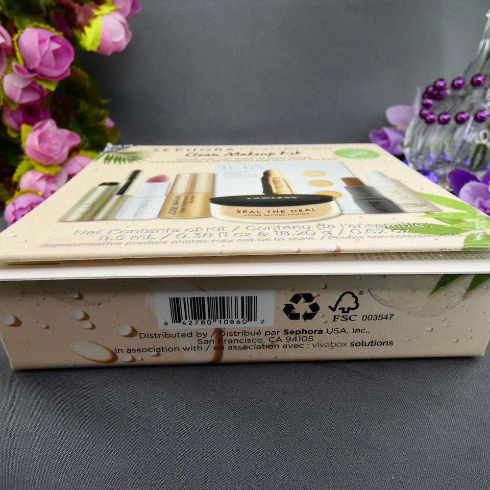 Sephora Favorites CLEAN MAKEUP KIT 7pc SAMPLES Set 2019 Limited Ed. RARE NIB - Image 3 of 4