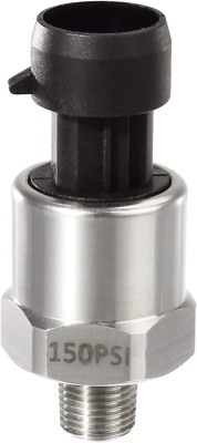 AUTEX 150 Psi Pressure Transducer/Sender/Sensor, 2.08 OZ, Stainless Steel  Oil