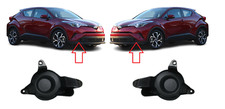 Neuf Pour Toyota C-HR 2017-2019 Pare-chocs Avant Grille Phare Cache Noir Lot