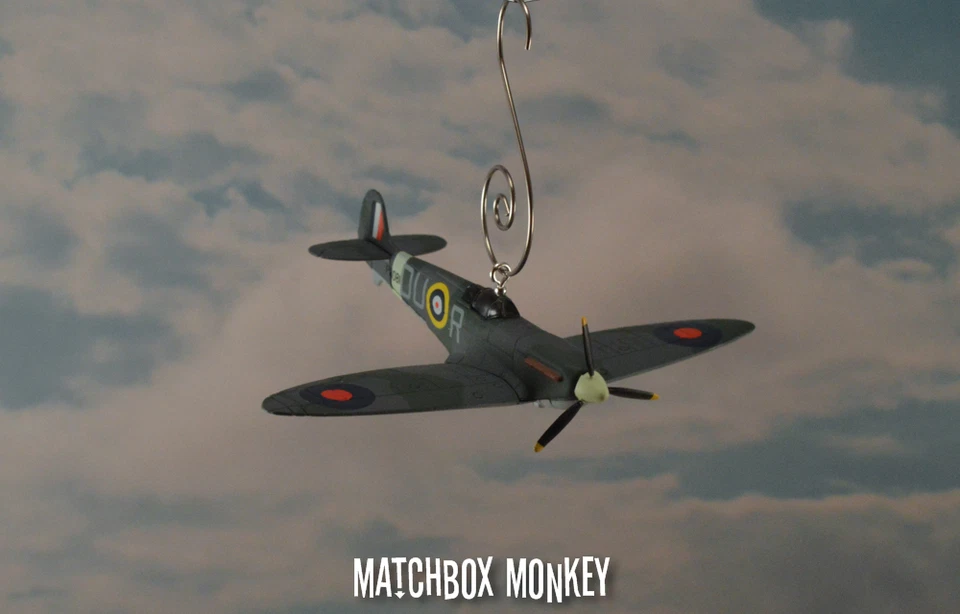 Supermarine Spitfire WWII Single Prop Plane Christmas Ornament Airplane Aircraft - Image 4 of 4