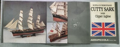 RARE Aeropiccola Cutty Sark Kit 545/SM English Clipper Italy (Open Box) 